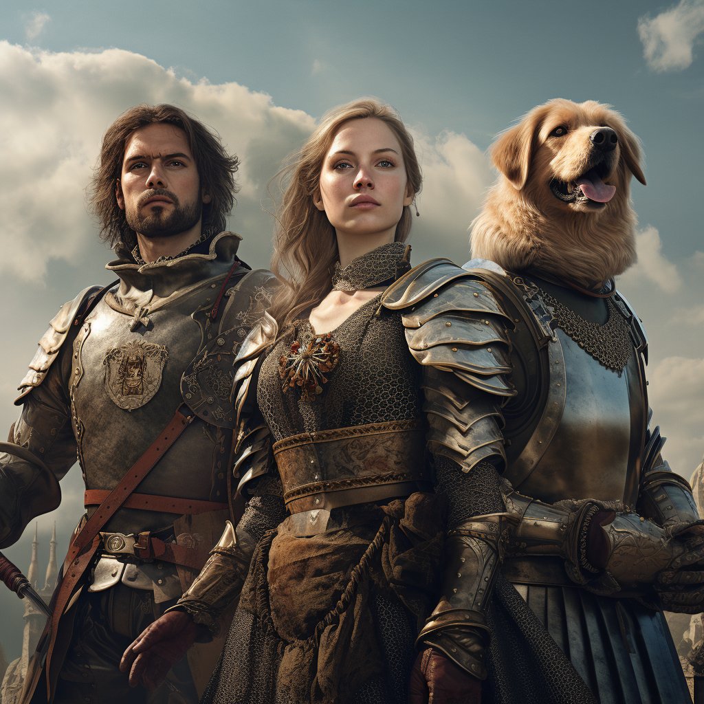 Pawprints of Devotion: Customized Paw Print Dog Portrait