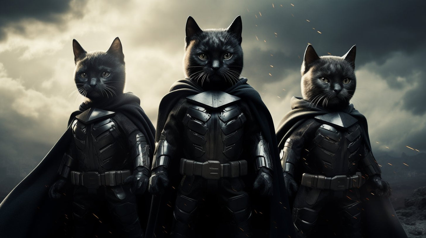 Batman-themed Pet Portrait on Amazon Wall Art