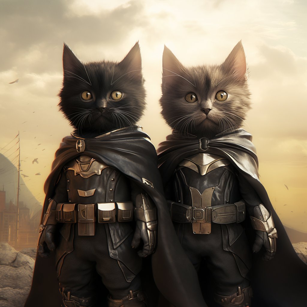 Tiny Heroic Tales: Small Canvas Pet Painting