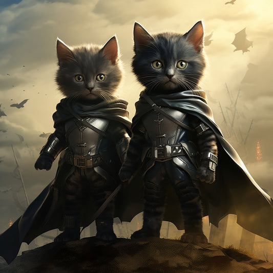 Pet Marvels in Oil: Superhero Adventures in Oil Painting