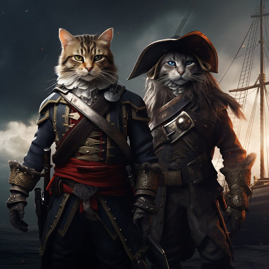Small Art Prints Showcasing's Seafaring Squad