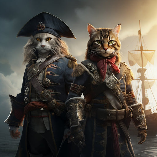 Pirate Crew Transformed with Online Photo to Painting Converter