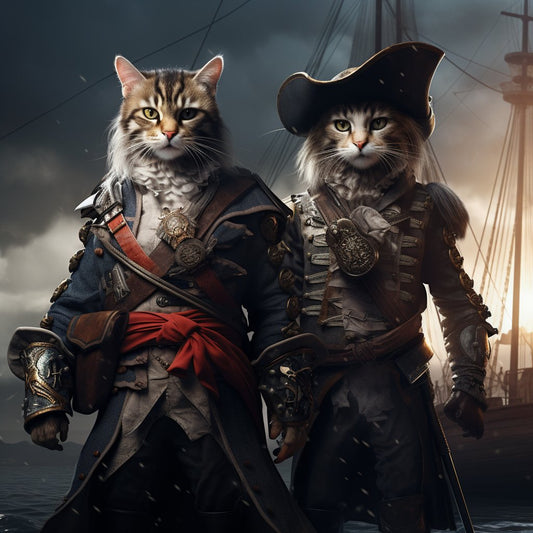 Large Canvas Art Featuring's Seafaring Stalwarts