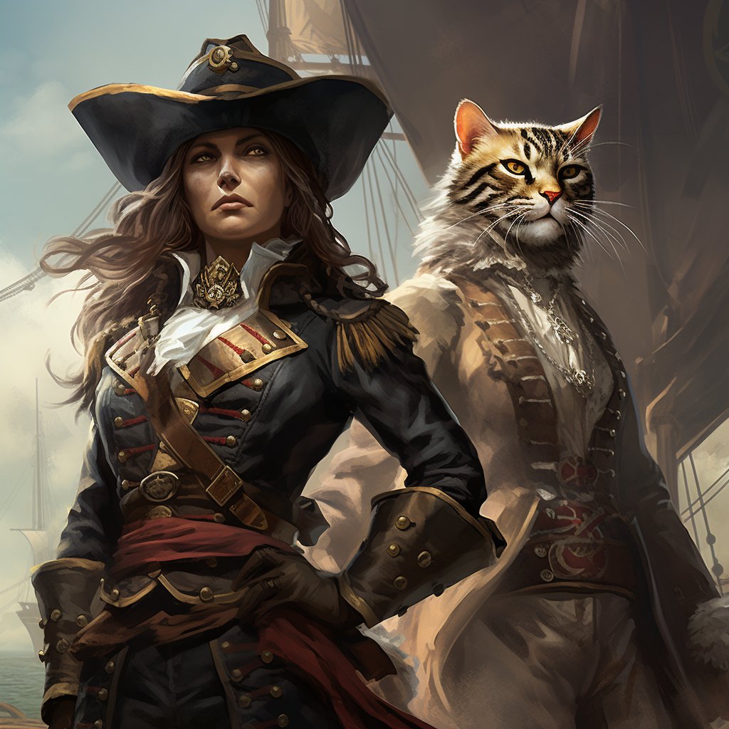 Renaissance Revival: Digital Masterpiece of's Nautical Nobility