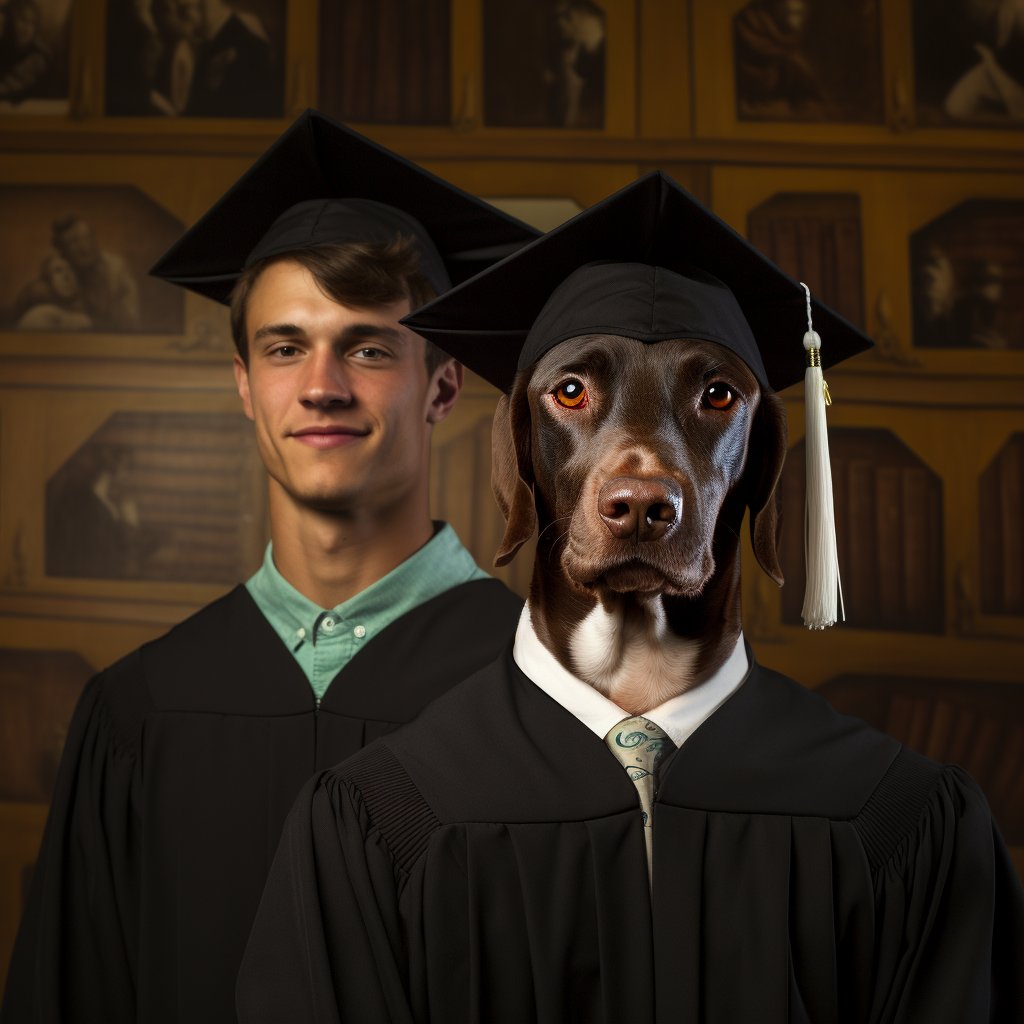 Timeless Elegance: 's White Canvas Pet Portraits