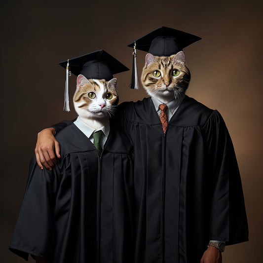 Long Framed Pet Portraits for Modern Spaces