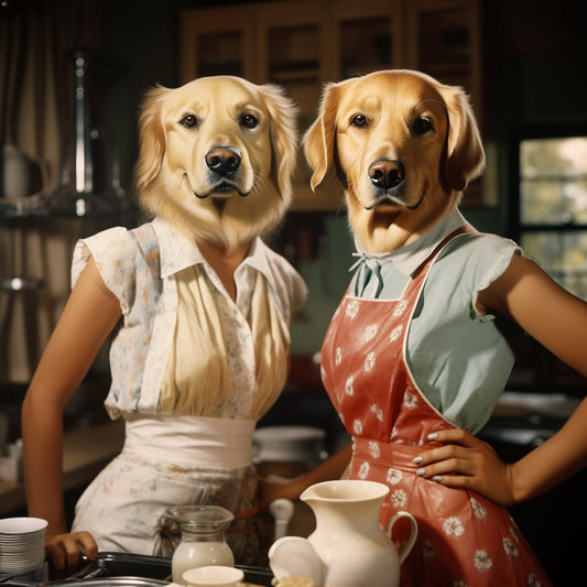 20th Century Pet Portraits through Digital Art Conversion
