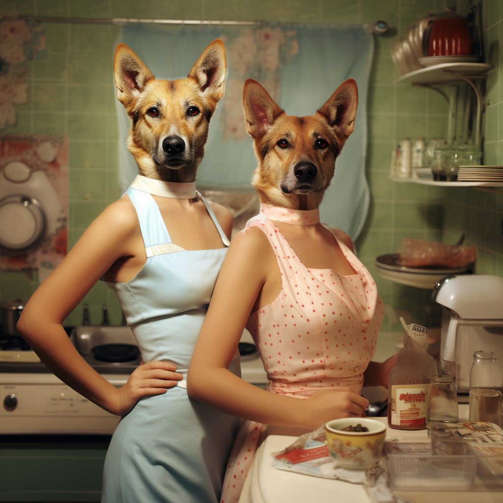 20th Century Pet Portraits via Picture to Oil Painting Converter