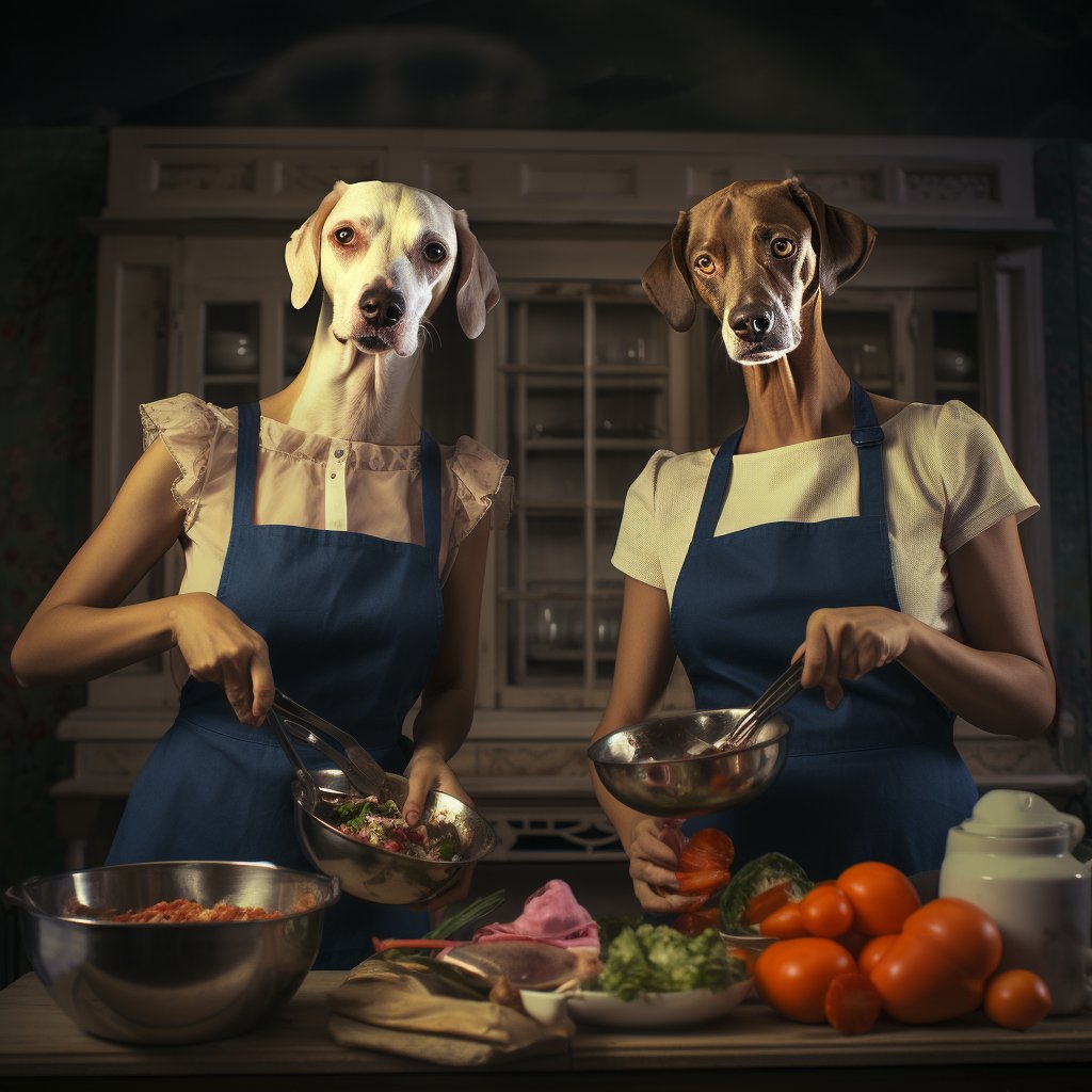 and Comrade Shine in Unique Pet Portraits