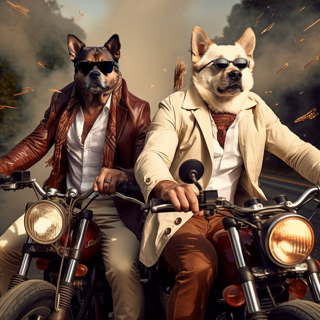 and Companion in Universe Wall Art