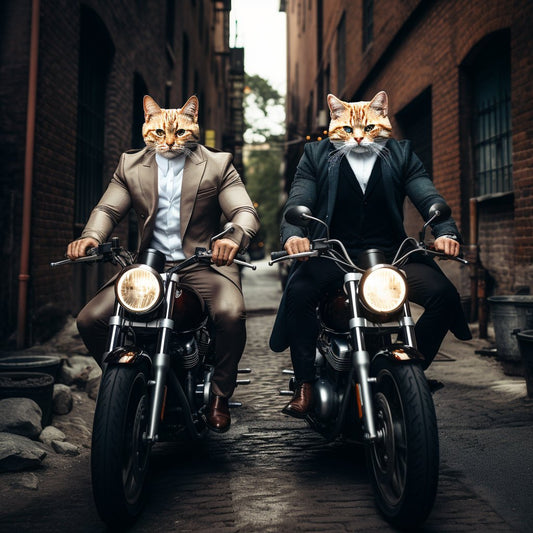 Moto-Paws: Dynamic Duo in Canvas Creation