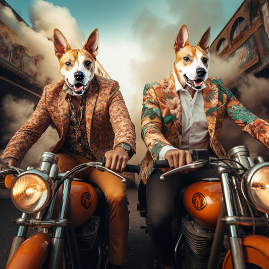 Motorcycle Odyssey in Painterly Splendor