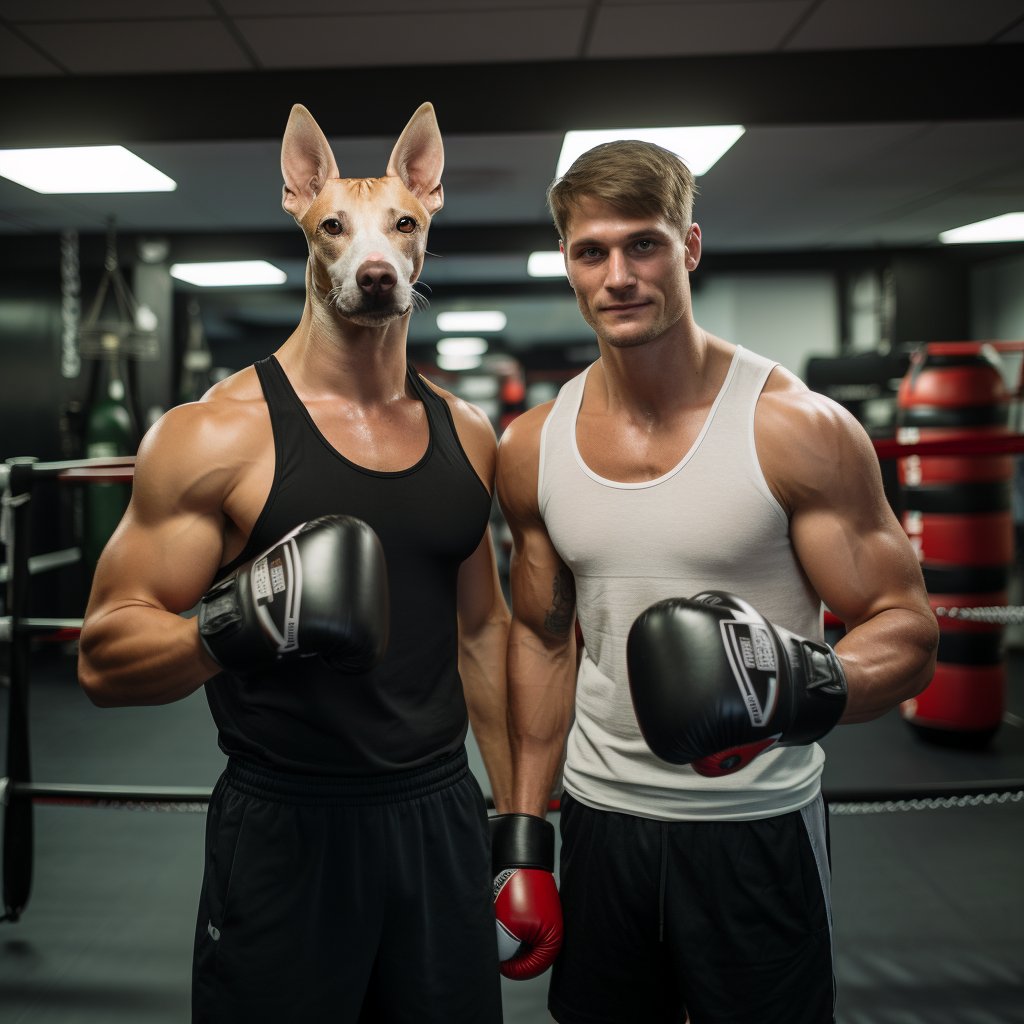 Pet Artistry Unleashed: and Boxer's Artist Wall Art