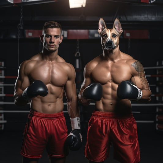 Pet AI Elegance: and Boxer in AI Art Photos