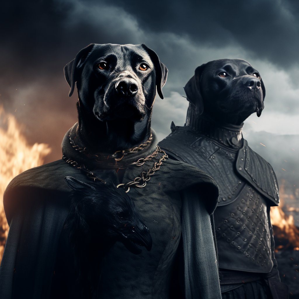 Yuletide Whiskers: Festive Canine Christmas Sketch