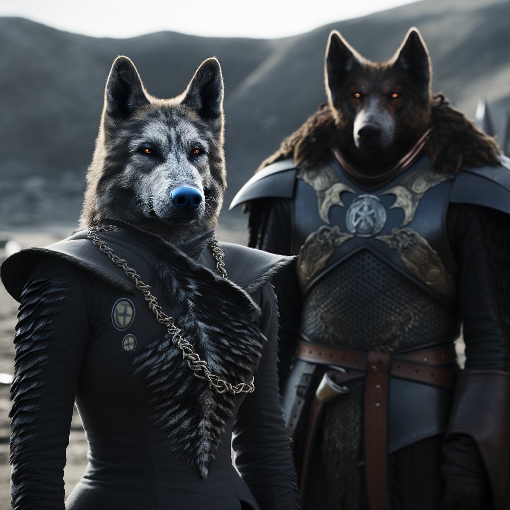 Guardians of Eternity: Fu Dog in Painted Majesty