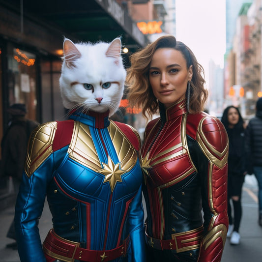 Harmony in Prints: Paw Print Duo Featuring Dog and Cat