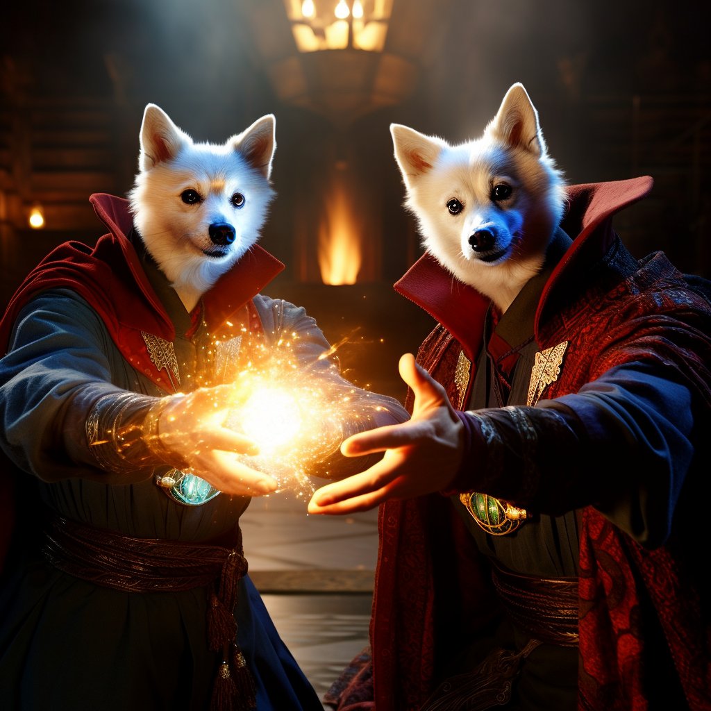 Framed Furry Elegance: Custom Dog Print Framed Artwork