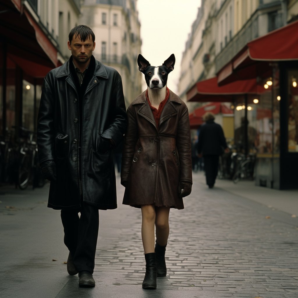 Whispers of Fidelity: Paw Prints of Dog on Canvas