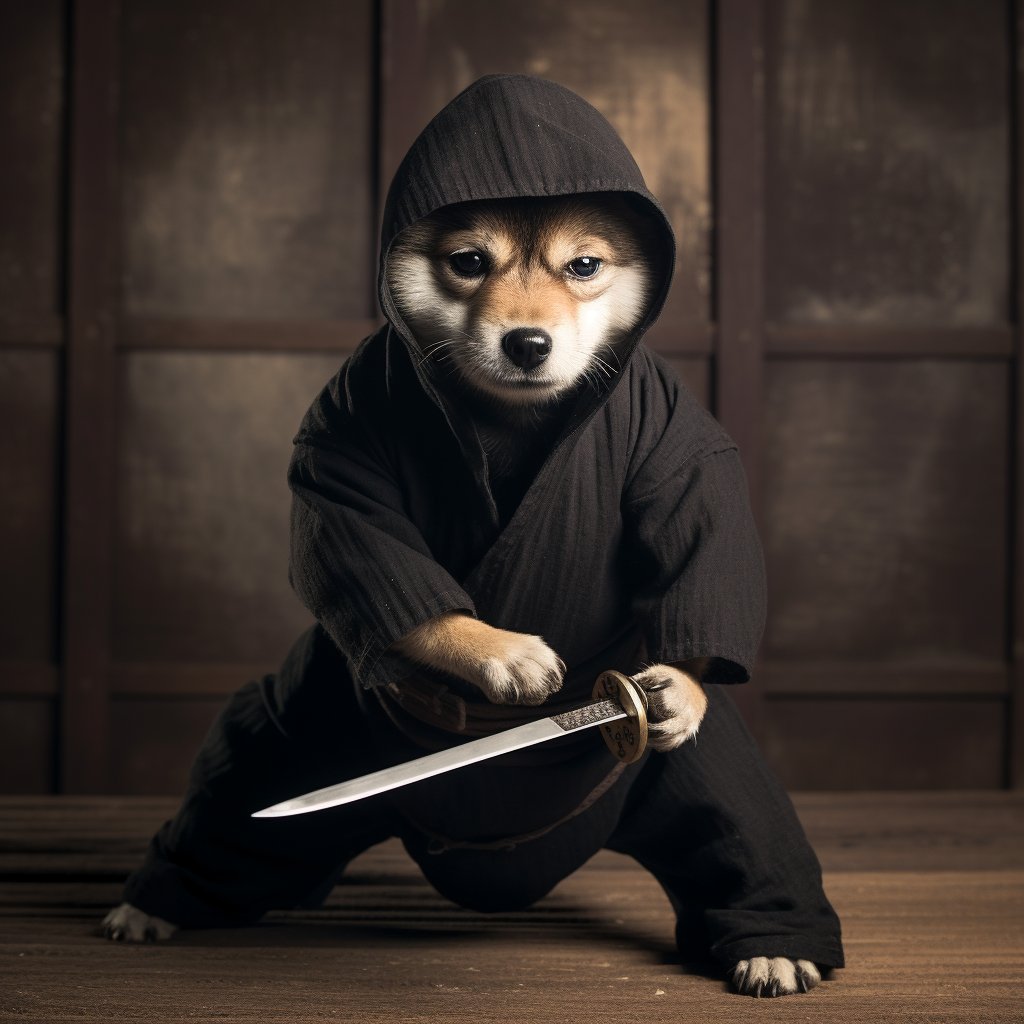 Pawtriotic Warrior: A Military-Inspired Canine Portrait