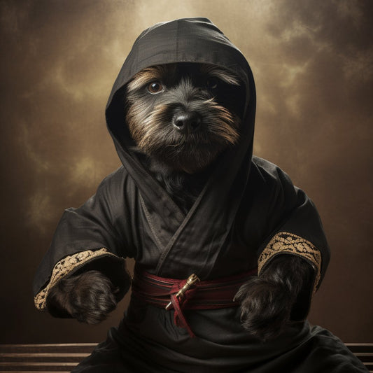 Brushstrokes of Ninja Love: How to Paint Your Dog's Portrait