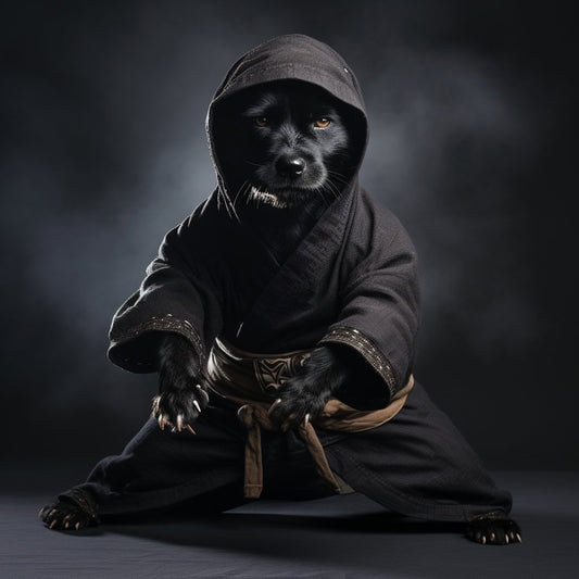 Ninja Mask: Putting Dog Face on Portrait Adventure