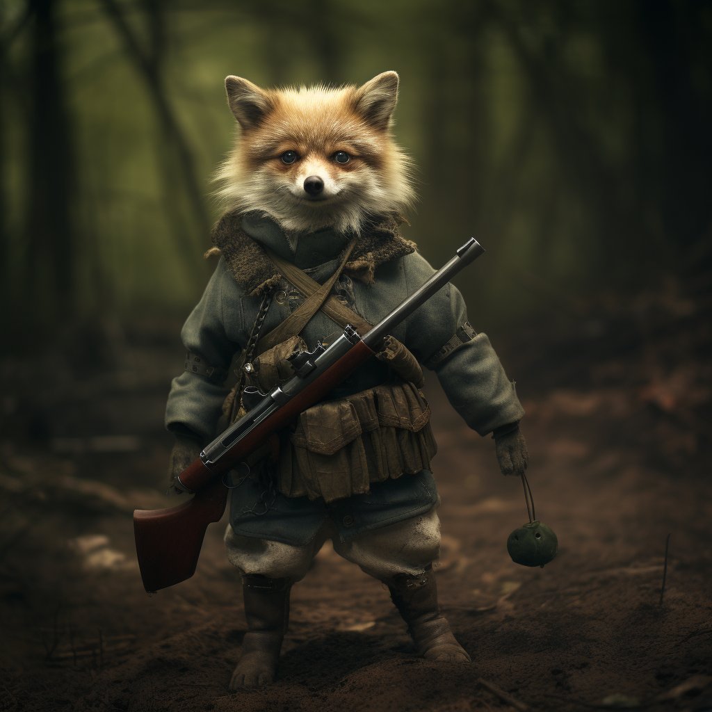 British Wilderness Elegance: Bespoke UK Dog Portraits