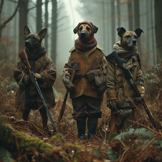 Majestic Canine Portraiture: A Modern Hunter's Companion