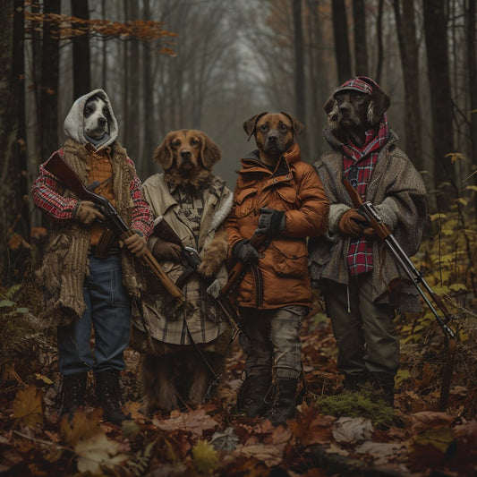 Woodland Royalty Residence: Dog House Pet Portraits Amidst the Trees