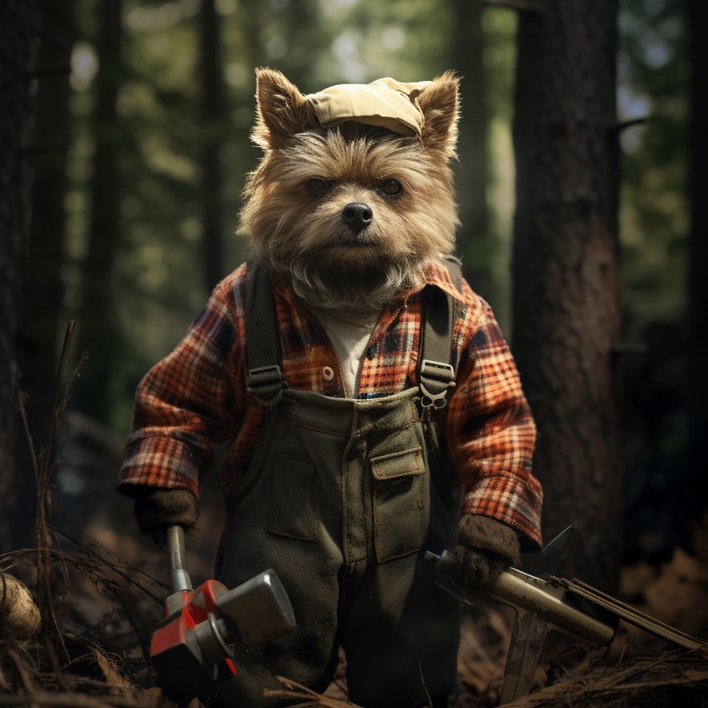 Guide to Capturing Canine Majesty: Lumberjack Portrait Edition