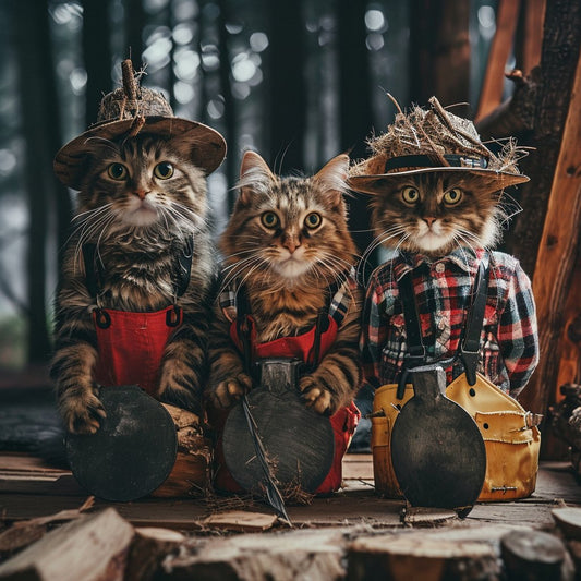 DIY Pet Portrait Adventure: Crafting Your Lumberjack Dog and Cat Duo
