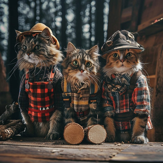 Homemade Harmony: DIY Lumberjack Dog Portrait Unleashed