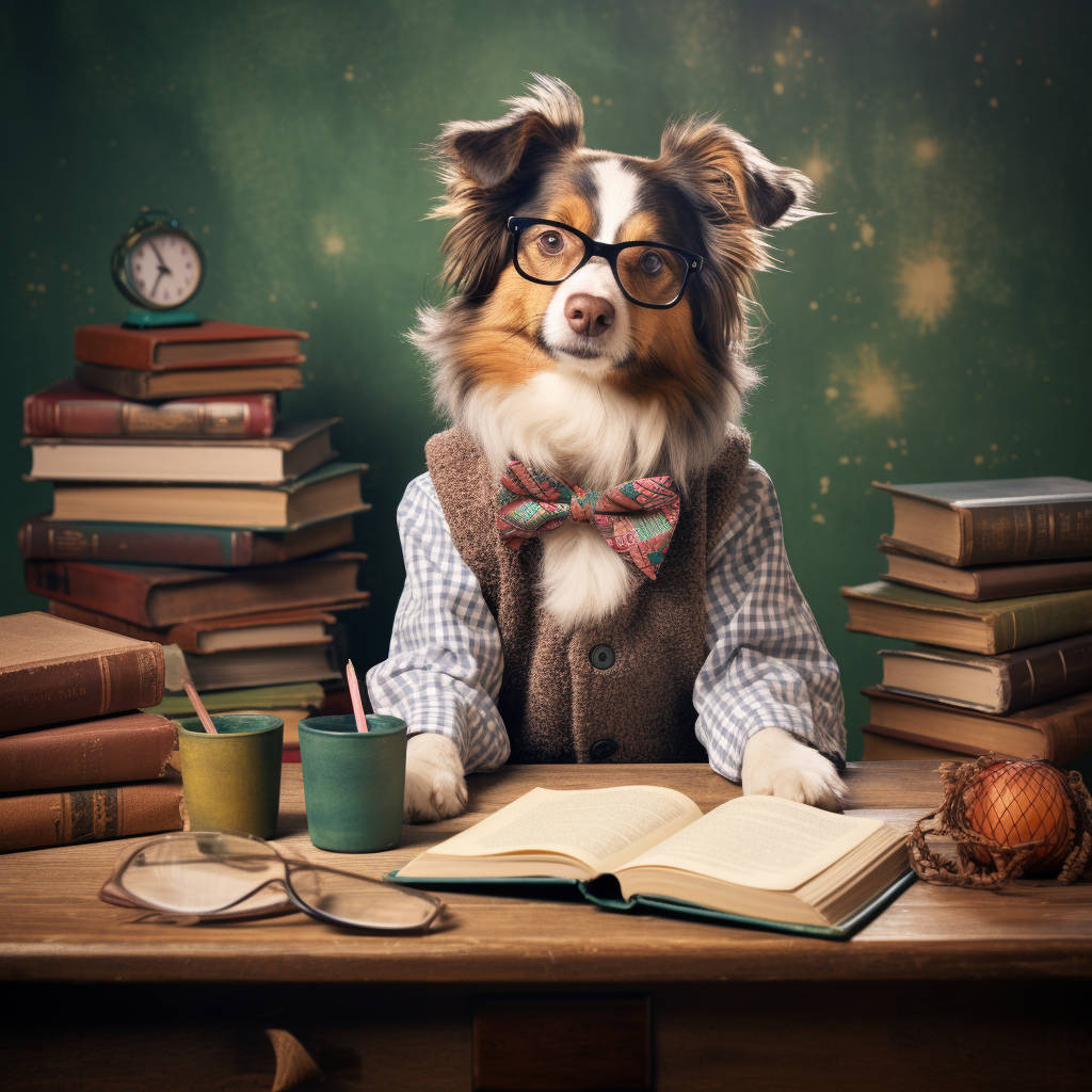 Canine Metamorphosis: Transformative Dog-Human Portrait Art