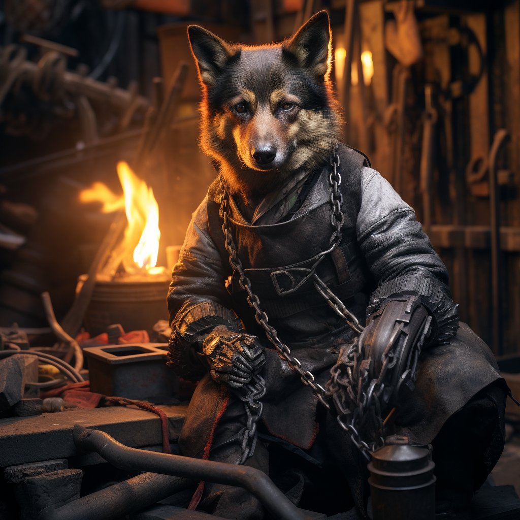 Eternal Bond: Ironworker's Memorial Tribute for Pets