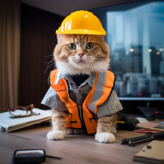 Foundations of Welcome: New Dog Gift in Civil Engineer's Style