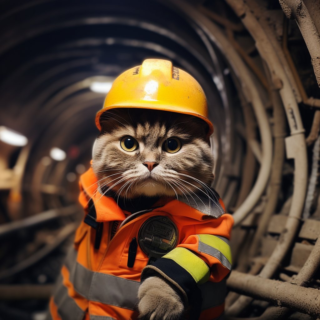 Adorable Blueprints: Cute Dog Gifts in Civil Engineer's Style