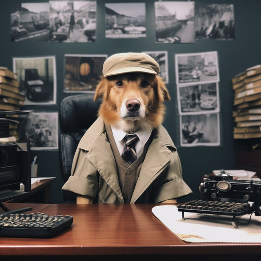 Ornamental Tales: Christmas Ornaments for Your Journalistic Pup