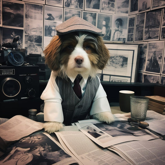 Reporter's Tote: Personalized Bag for Your Canine Journalist