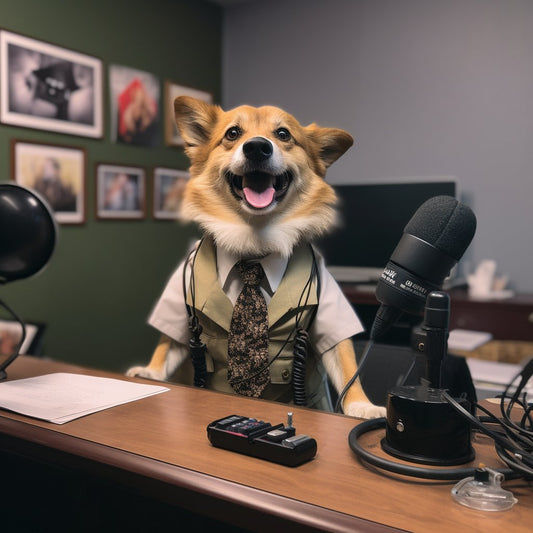 Journalist's Love: Personalized Canvas for the Dog Mum