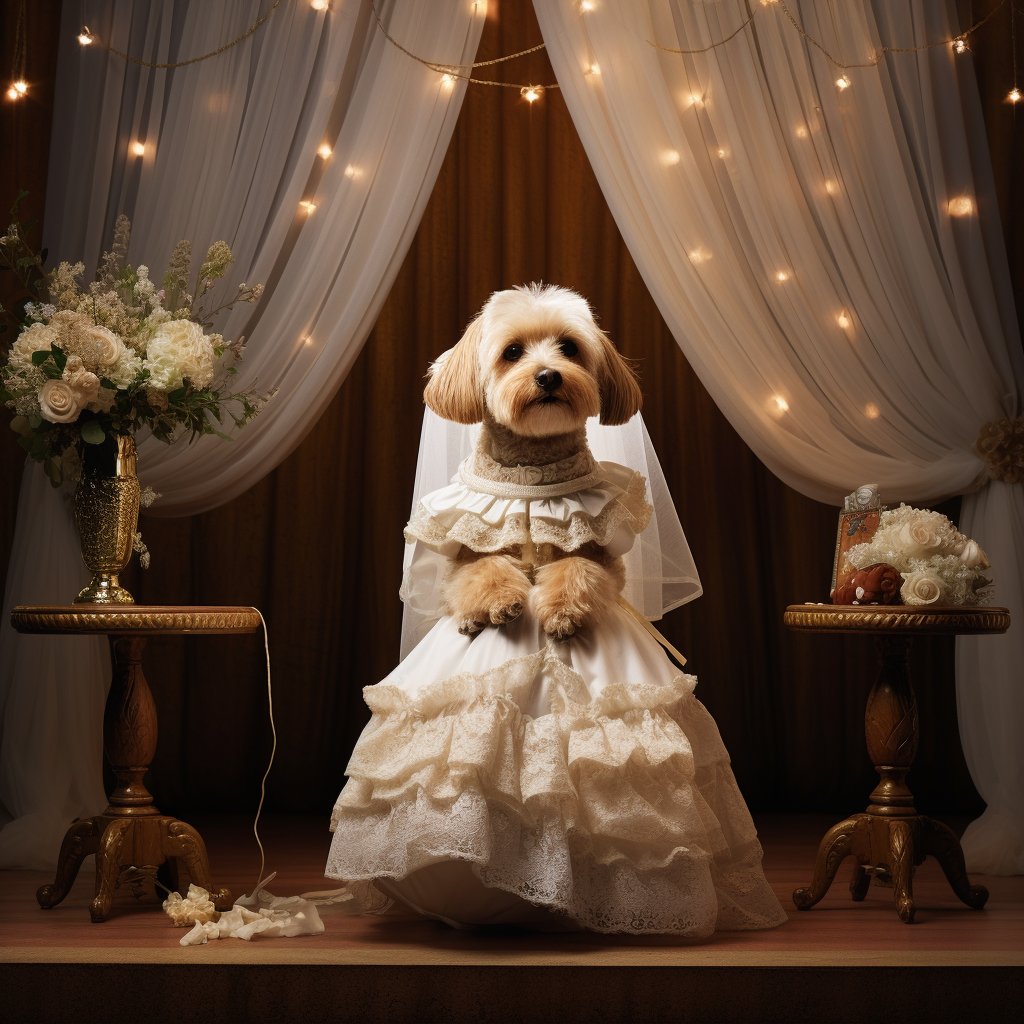 Eternal Bloom: Bridal Remembrance Canvas