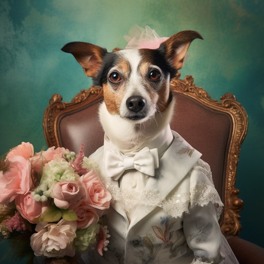 Bridal Strolls and Wagging Tails: Dog Walker's Gidt Canvas