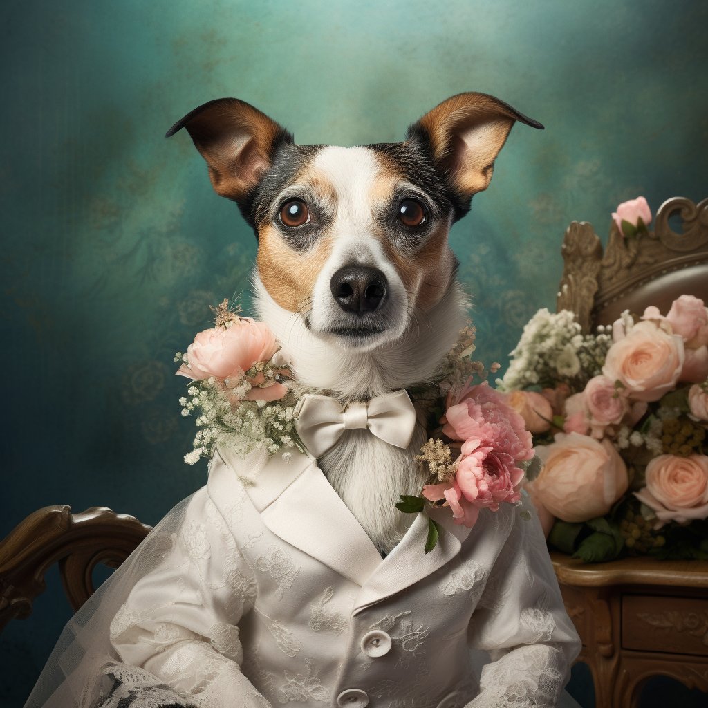 Bridal Elegance Unleashed: Unique Pet Gidt Canvas