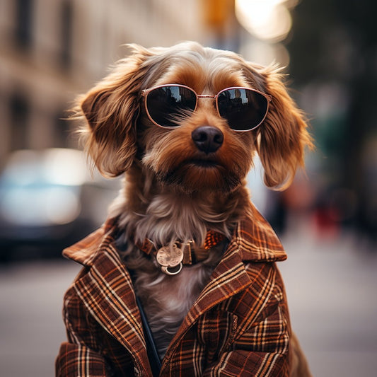 City Chuckles: Hilarious Dog Humor Canvas
