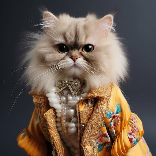 Catwalk Whiskers: Stylish Feline Gift Canvas