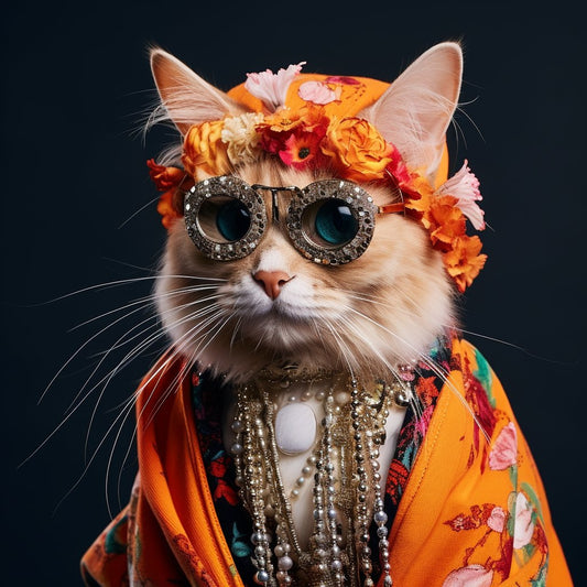 City Cat Couture: Christmas Fashion Canvas