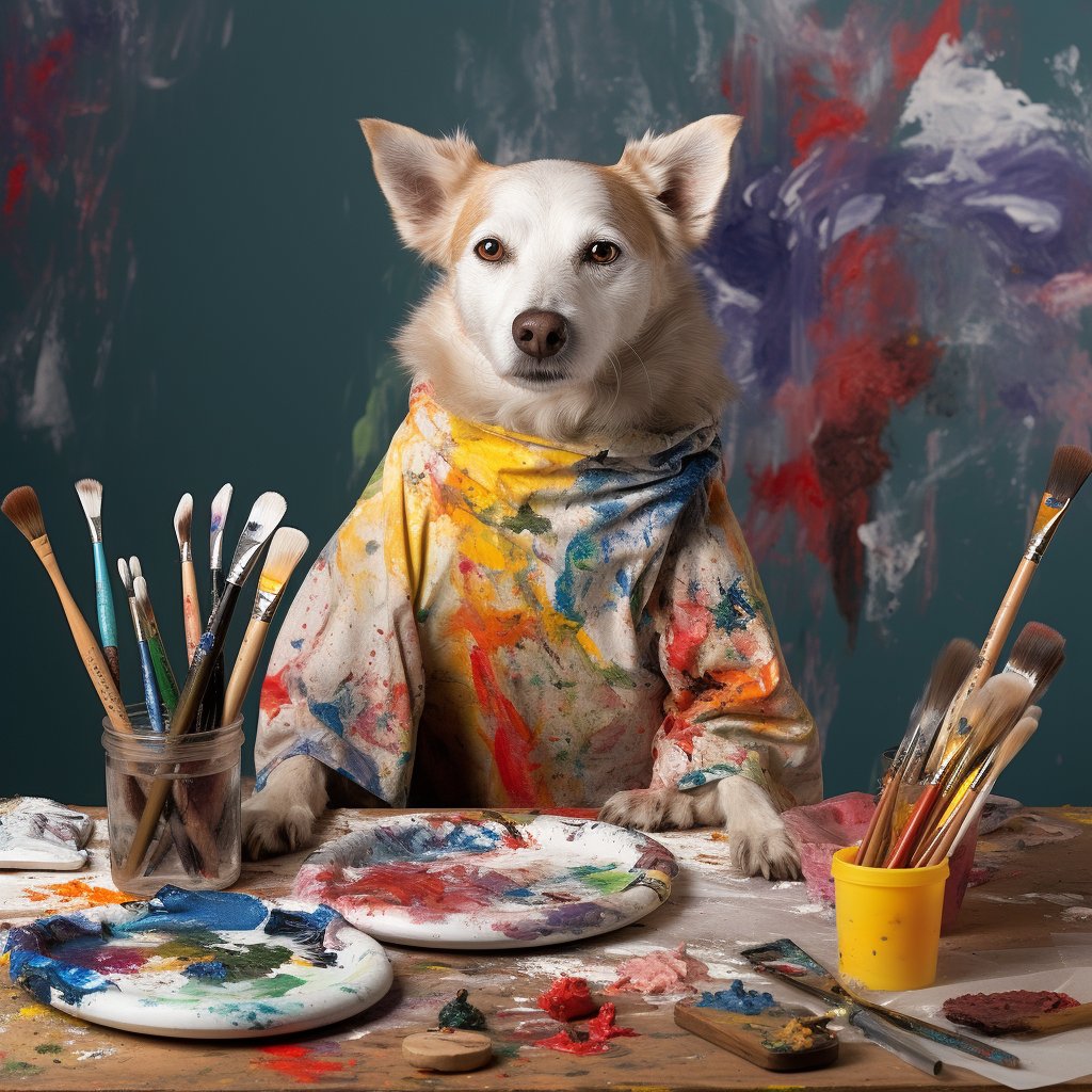 Radiant Paws: Illuminated Christmas Pet Canvas