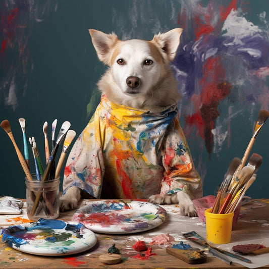 Radiant Paws: Illuminated Christmas Pet Canvas