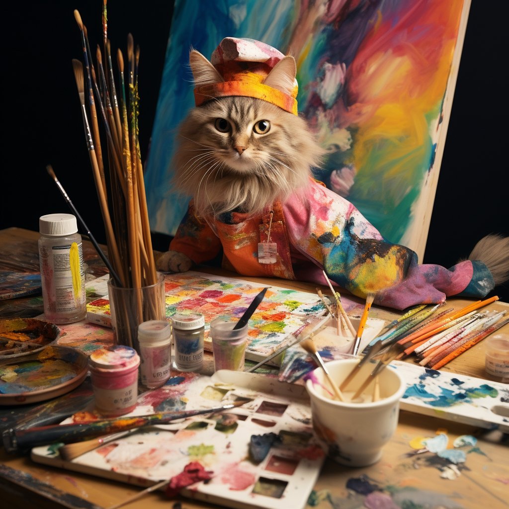 Grand Canvas: A Painterly Tribute to Dog Grandparents