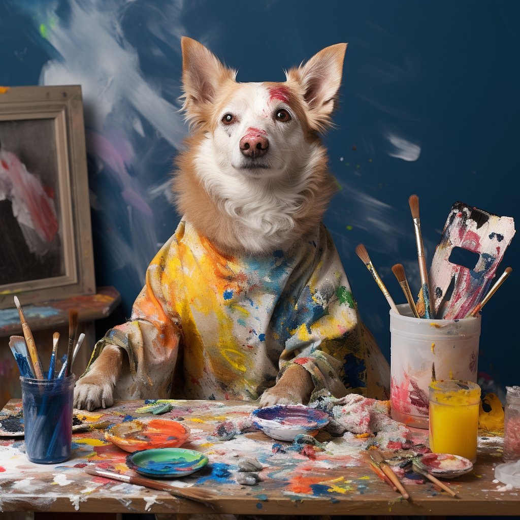 Furry Festivities: Painterly Pet Ornaments Canvas