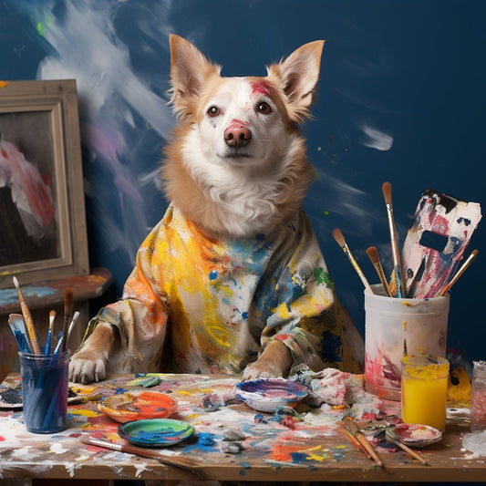 Furry Festivities: Painterly Pet Ornaments Canvas